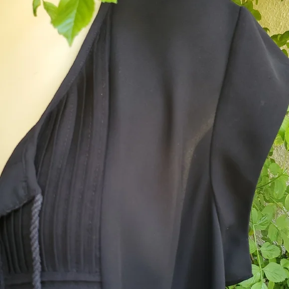 DAUGHTER DR2 Gray Pleated Bib Collar Blouse - Picture 6 of 8